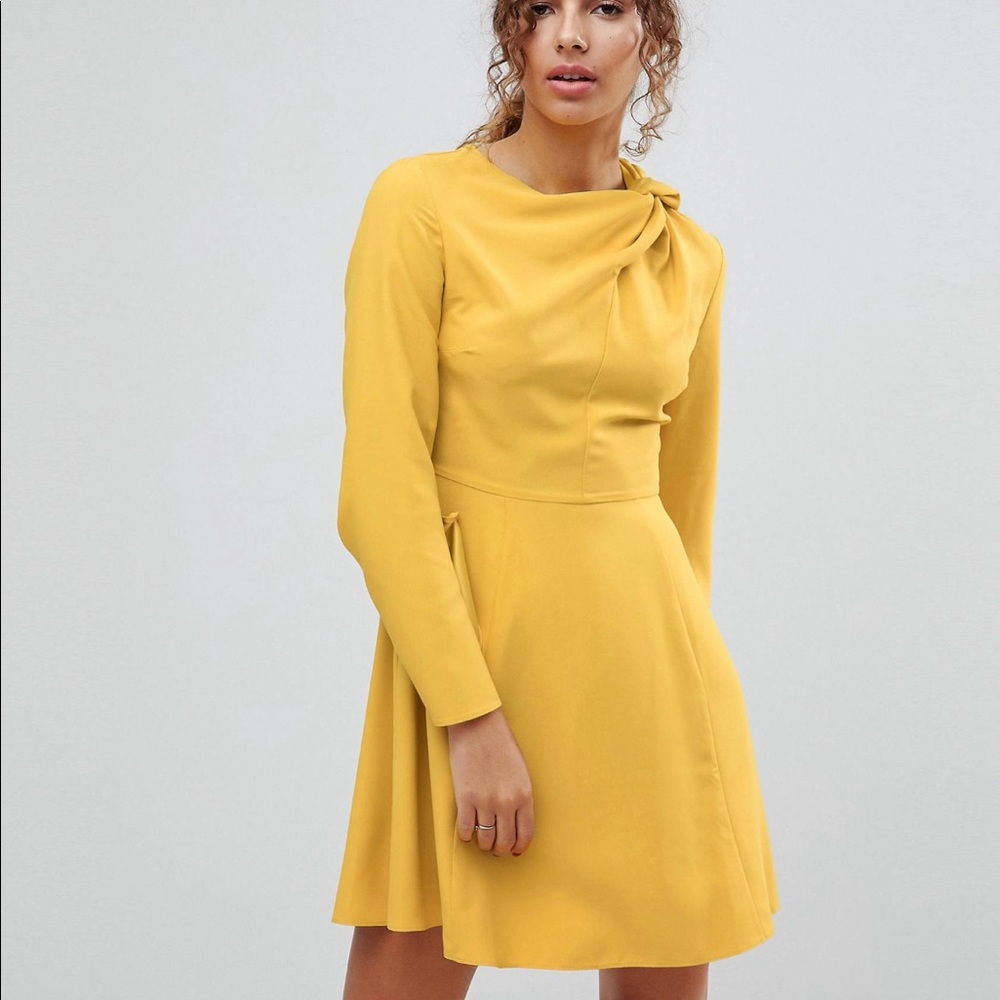 ASOS Twist Neck Mini Dress